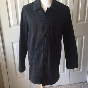 Nudie Jeans Co Black Car Coat Size Large